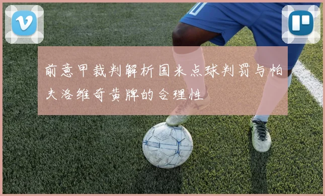 前意甲裁判解析国米点球判罚与帕夫洛维奇黄牌的合理性